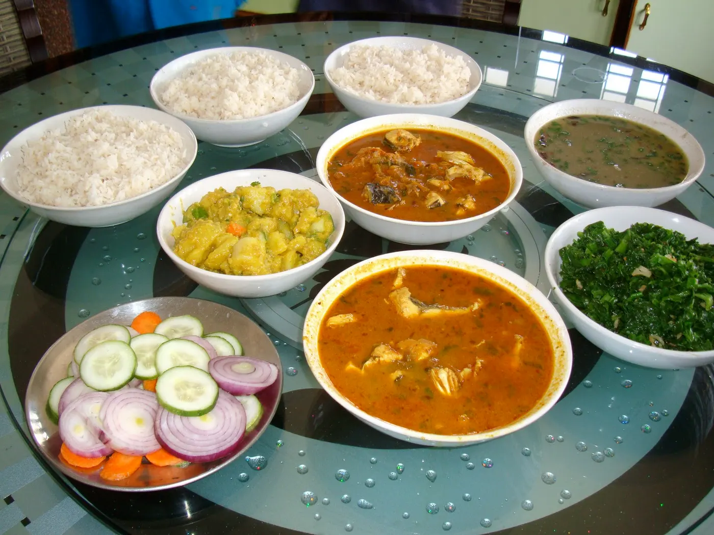 The perfect combination of simple, light and healthy Nepali meal from Rehana's kitchen.
