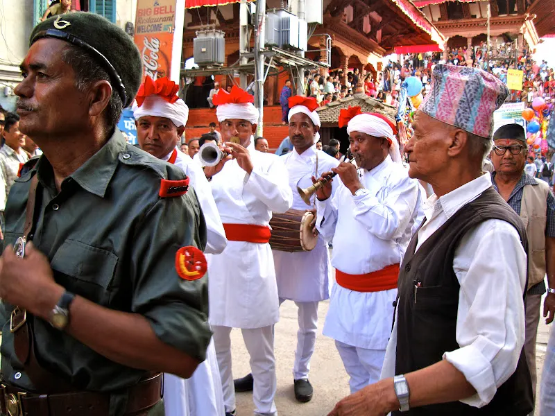Traditional music during the festival.