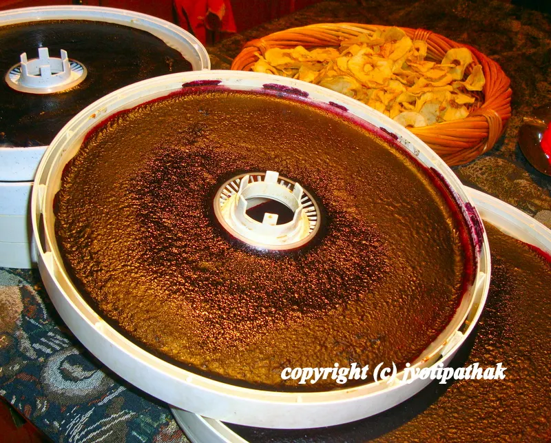 ... ready to eat concord grapes leather - finished consistency should be pliable and easy to roll...in my opinion, grape leather is one of the most delicious fruit roll-up with a distinctive color ...