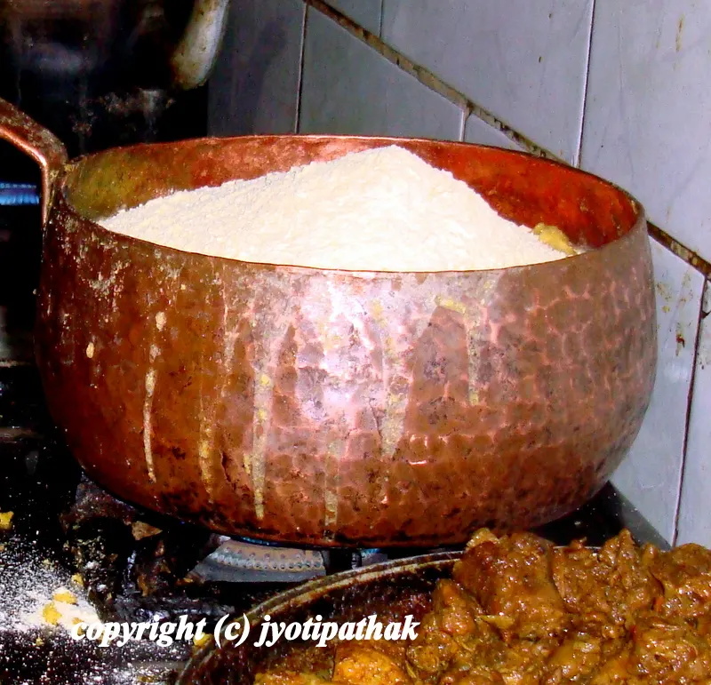 Nepali Dhindo - ढिडोँ - (Cornmeal Porridge)