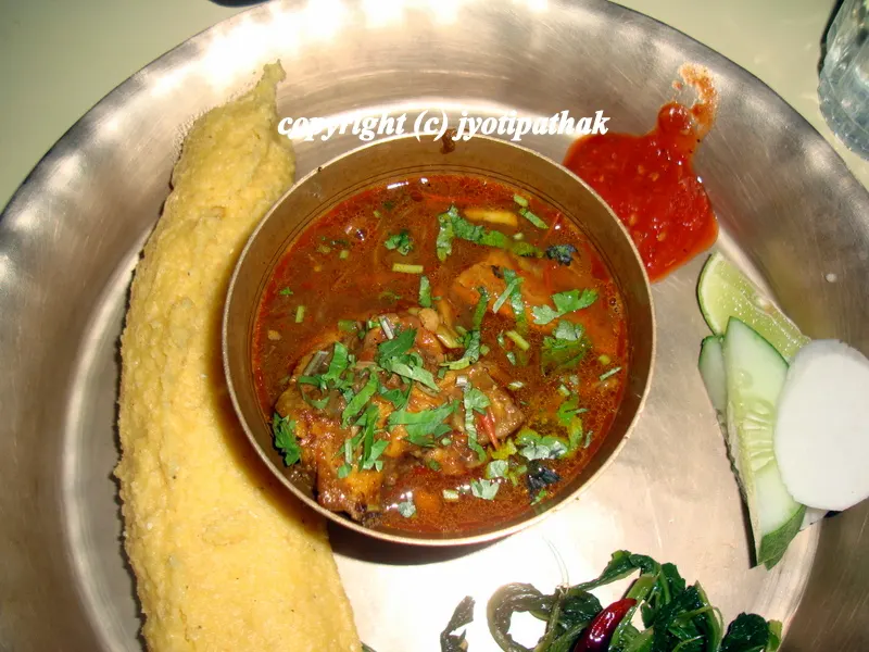 Nepali Dhindo - ढिडोँ - (Cornmeal Porridge)