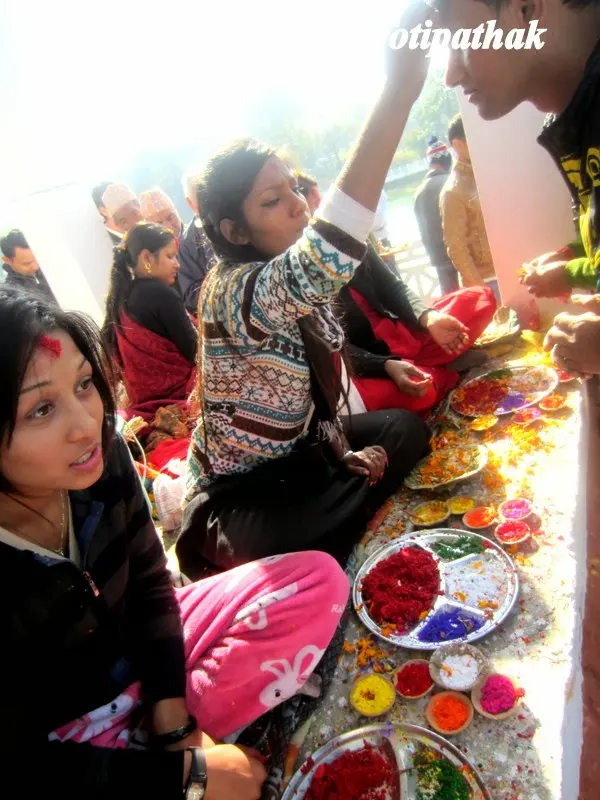 Rani Pokhari Shiva temple - open once a year for public during Tihar-Bhai-Tika (brother-sister day) time. Young women offering Tikaa for anybody, especially to brothers who do not have sisters.