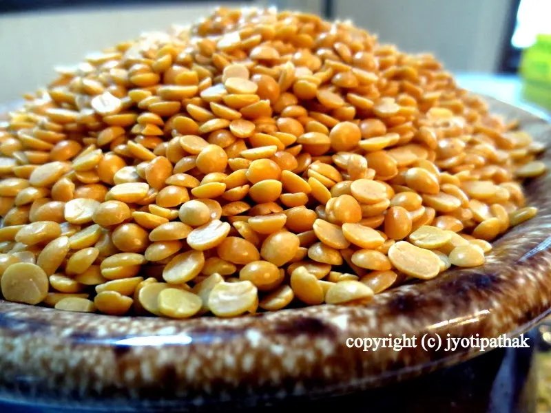 Rahar ko Daal – split yellow pigeon peas (without skins)