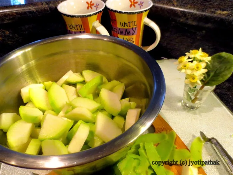 Chayote Squash - इस्कुश (Iskush ko Tarkaari)
