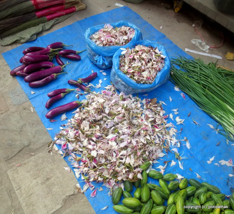 Bauhinia and Potato Salad (Koirala ko Phool re Aloo ko Achaar)