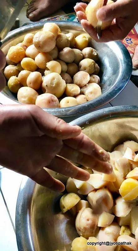 Traditional Alu ko Achaar ( Nepali Potato Salad)